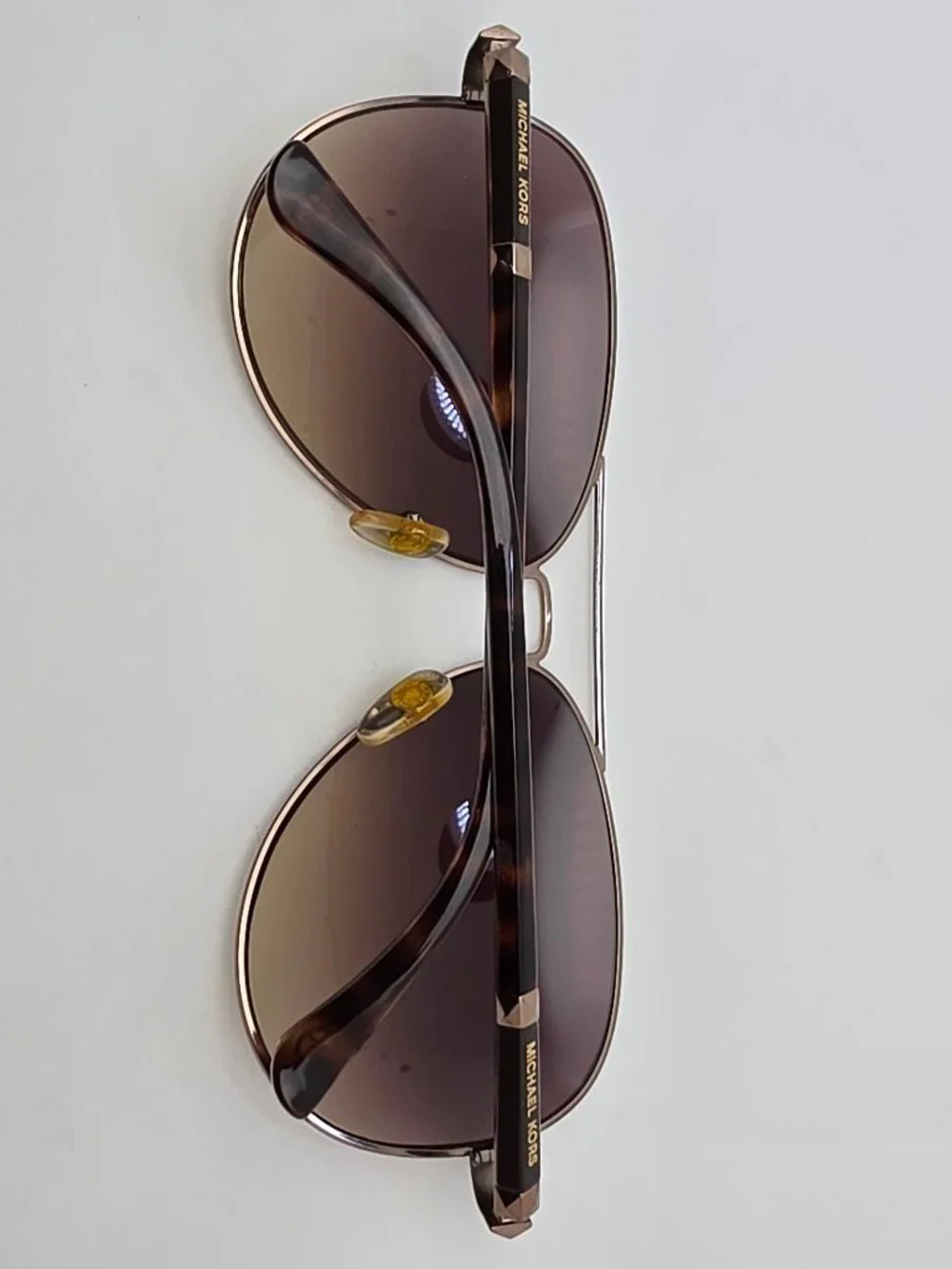 Michael Kors Karmen M2477S 239 Taupe Frame Brown Gradient Aviator Sunglasses